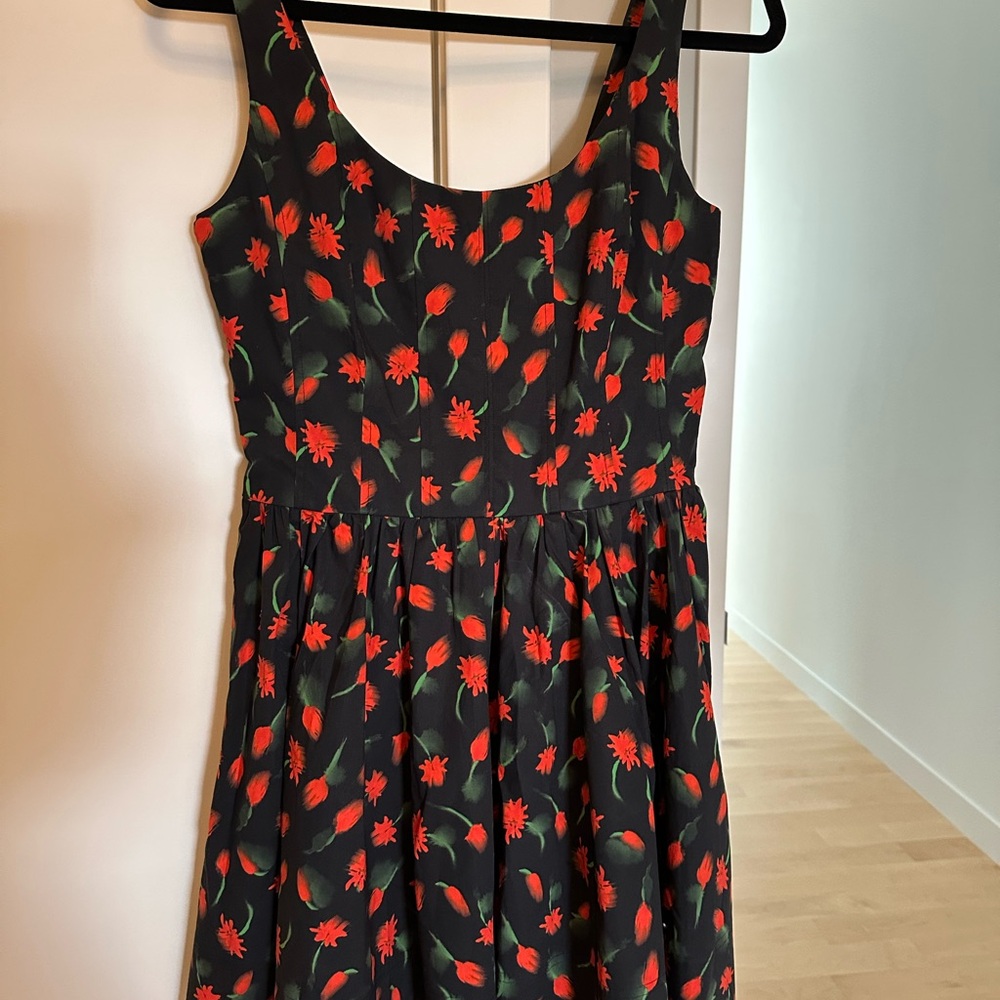 J. Crew fit and flare mini dress in daisy print NWT